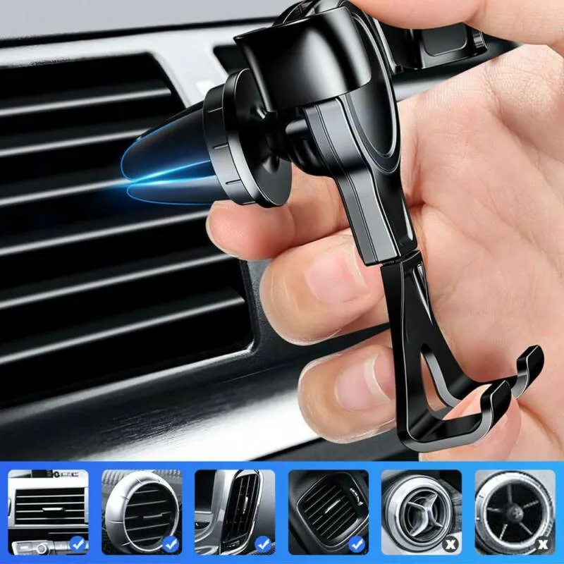 NEUE Schwerkraft Auto Telefon Halter Für iPhone/Samsung Auto Air Vent Clip Halterung Handy Halter Handy Ständer Unterstützung zubehör