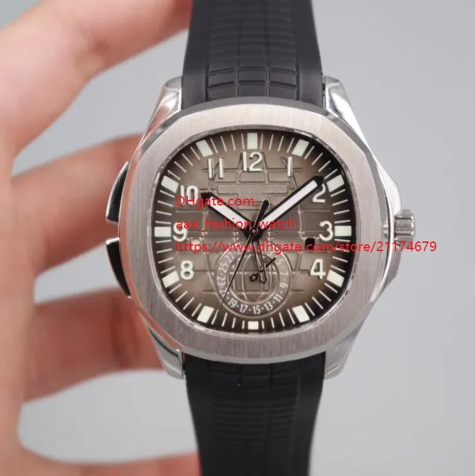 Top montre de haute qualité 42mm Aquanaut 5164 5164R-001 en acier inoxydable Asie Transparent mécanique automatique montre pour homme montres 4 Sty282U