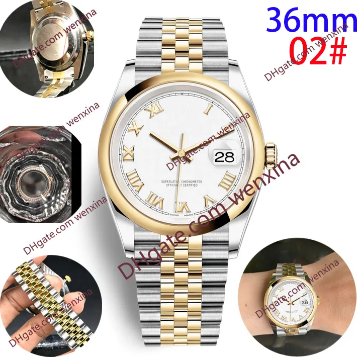 20 Colour Waterproof Woman Watches roman Numerals Smooth Edge Equipped With Stable 2813 Stainless Steel Automatic Watches And 36 M2744