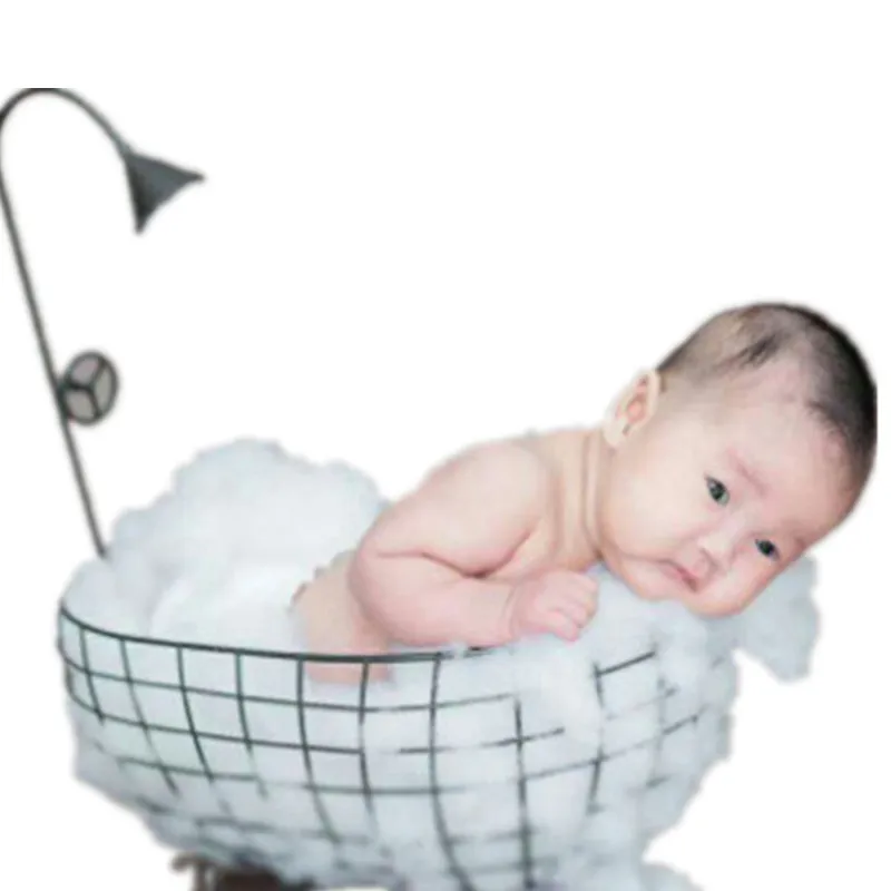 Pasgeboren Baby Po Props Ijzeren Mand Douche Bad Kind Pography Extra Frame voor Studio Poseren Pography Props Y201009250S1236087