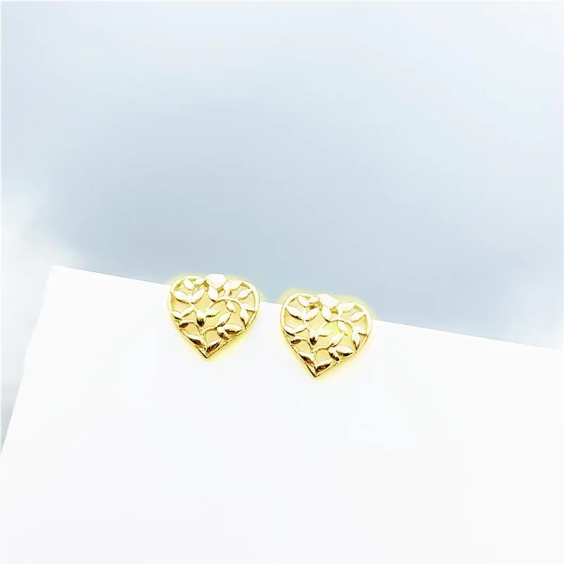 مسمار Tiffon النموذج الأصلي 925 Sterling Silver Olive Leaf Conpring Heart Women Logo Romance Jewelry Fashion Valentine G1316P