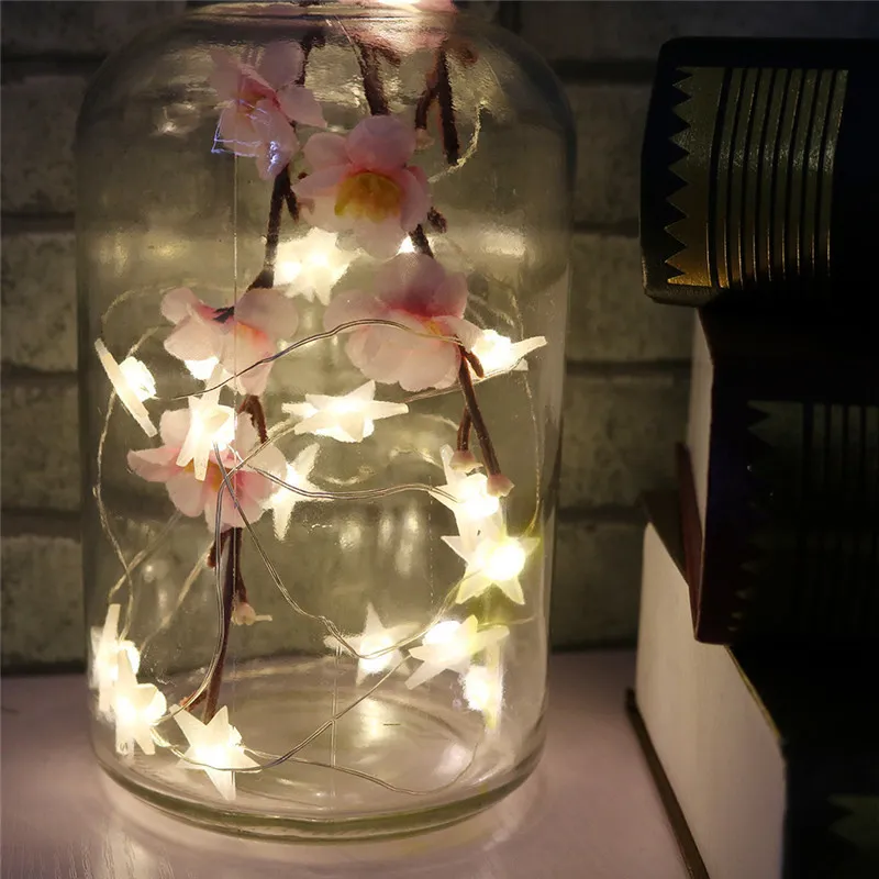 2. LED Party Fairy Lights Battery Star String Light