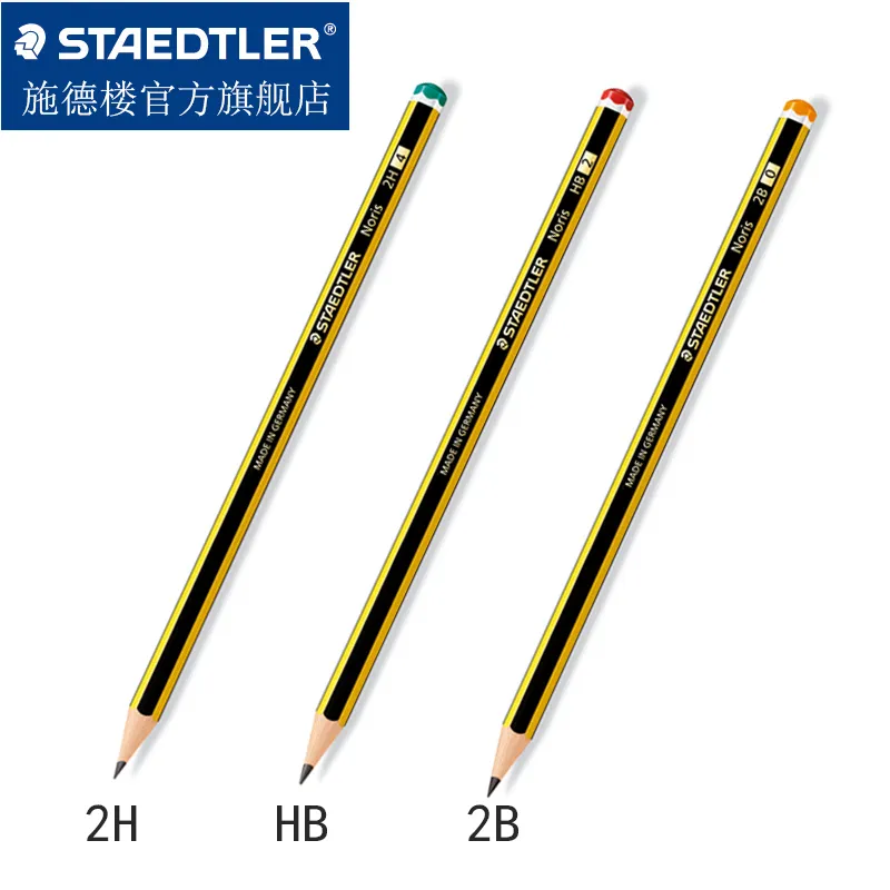 Set Niemcy Staedtler Noris 120 Żółty czarny pasek Pen Pen Red Red Green Orange Tail 2BHB2H SKECHET PISKIL PENTAL Y200709