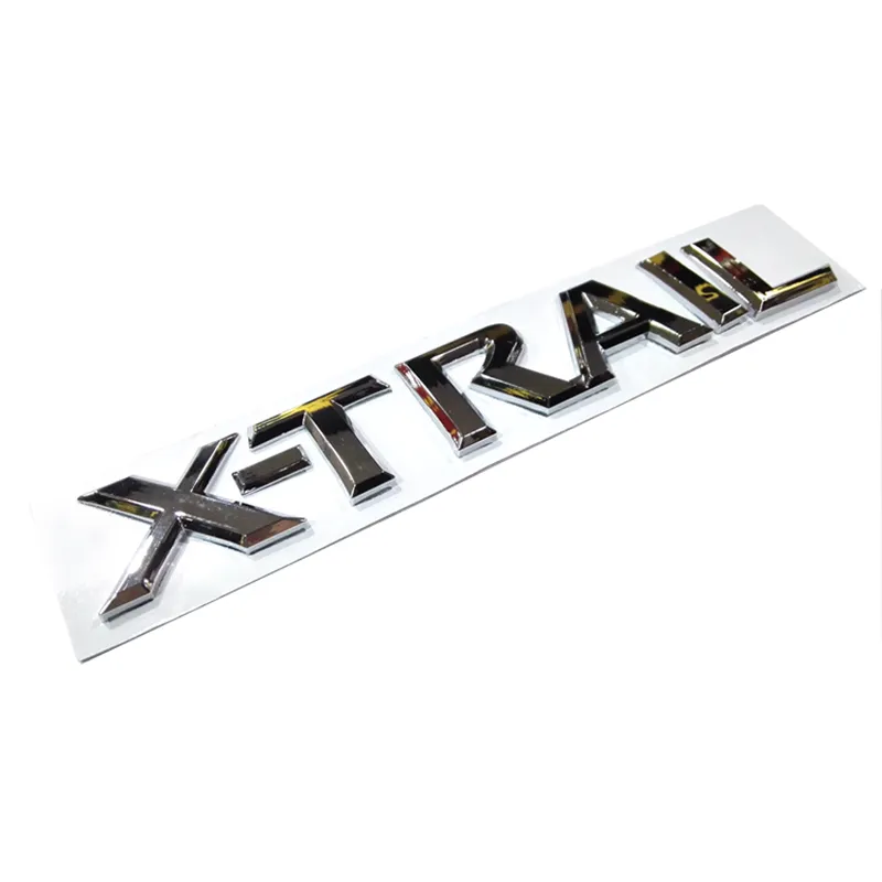 Stylizacja samochodów dla Nissana Xtrail Qashqai Tailgate Letters Font Emblem Sticker 3D ABS Tylna tabliczka znamionowa Akcesoria 29467199908