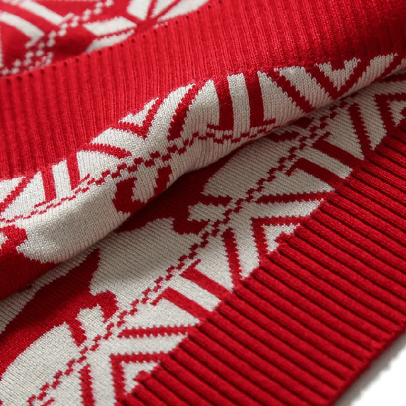 Puimtiua Noel tarzı erkekler Sonbahar Kış Kazak Kazak Geyik Baskılı Uzun Kollu Kalın Sıcak O-Yık Sweaters Erkekler 201126