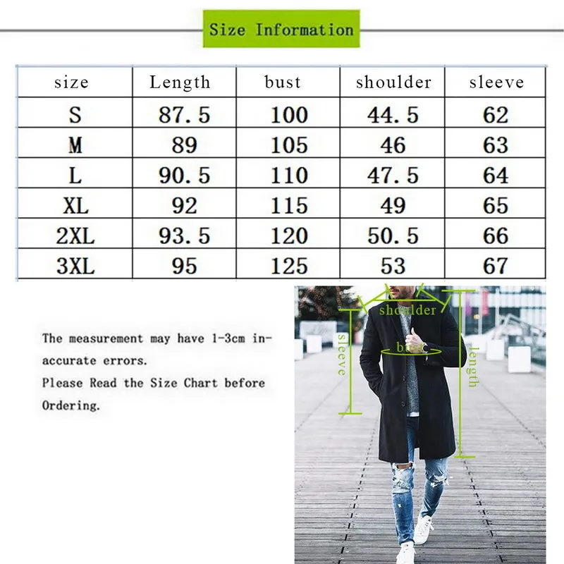 2020 Spring Mens Märke Fleece Blends Jacka Man Overcoat Casual Solid Slim Collar Coats Lång bomull Trench Coat Streetwear LJ201103