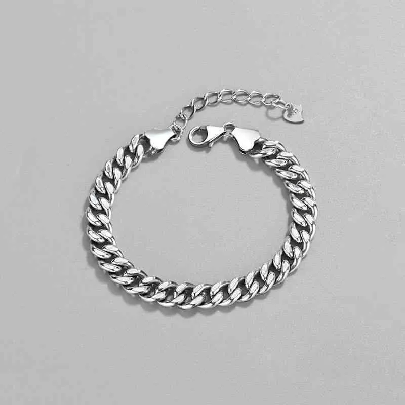 925 Sterling Silver Bracelet for Women Men Tank Chain Adjustable Thai Jewelry Gifts Sb4935250864