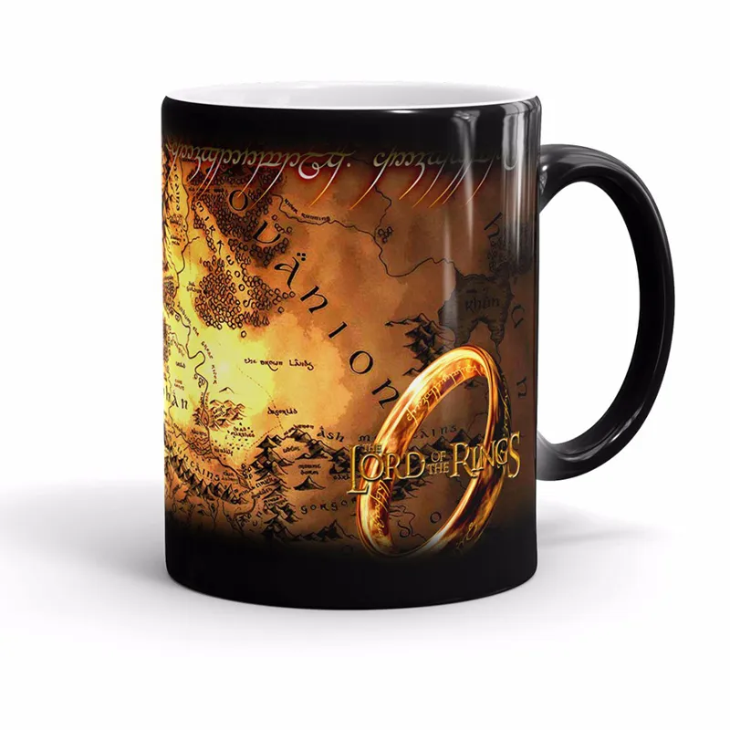 Creative Magic Mugs,mysterious place Drink Cup Color Changing Mug letter Marauders Map Mischief Managed Wine Gift 220311