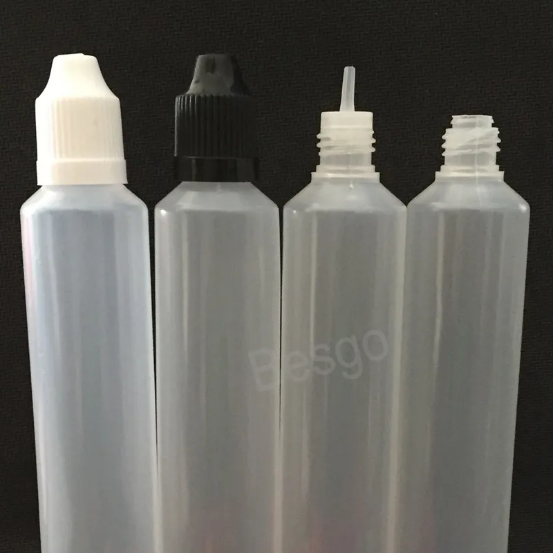 60ml Botella en forma de pluma Botellas de cuentagotas de plástico vacías Contenedores de líquidos recargables Viaje Perfume portátil Aceite esencial Sub-frasco BH5899 TYJ