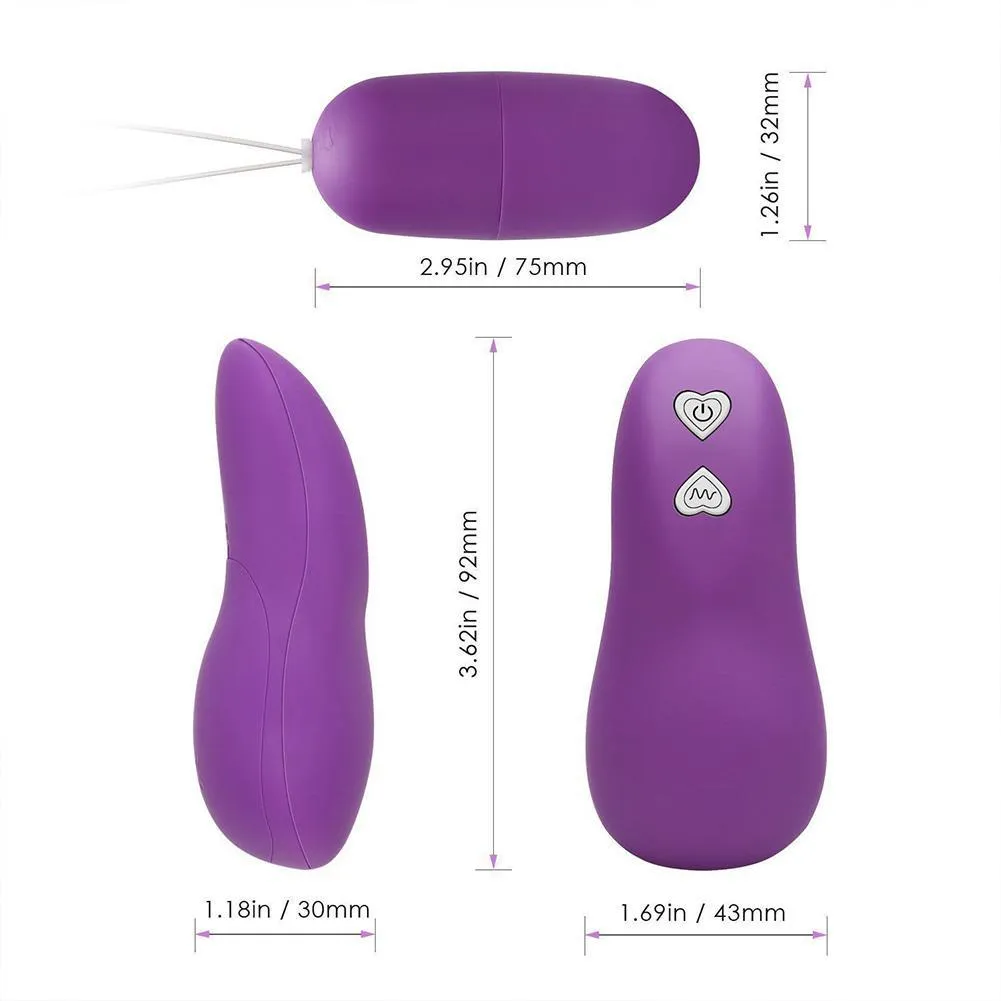 Massage sans fil télécommande vibrateur puissant 68 fréquences différentes lumineux vibrant oeuf balle vibrateur adulte Sex Toys pour femmes