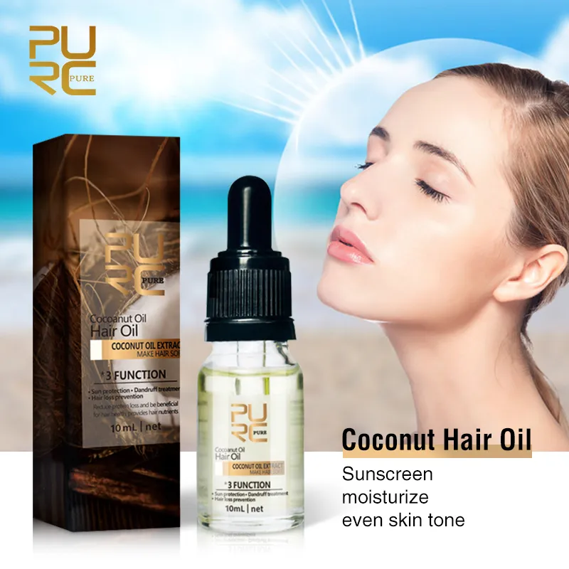 Coconut Oil Hair Care Products Anti Hair Loss Frizz Dry Hair Repaired Product 10ml