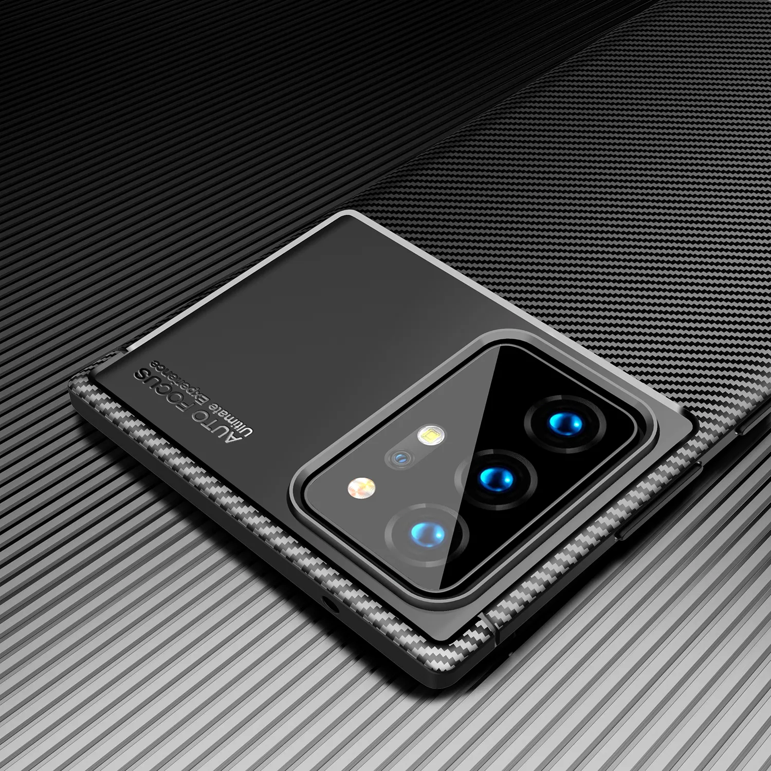 Przypadki telefonów komórkowych Samsung S20 S21 Plus Note 20 Ultra Carbon Fibre Soft TPU Silikonowy odporność na wstrząsy dla Galaxy S9 S10 Note 10 Lite tylna pokrywa