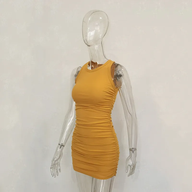 Mizaç Yelek Etek Pileli Düzenli Elbise İlkbahar ve Yaz Bottomu Kadınlar Günlük Tatil Kadın Giyim CX220228
