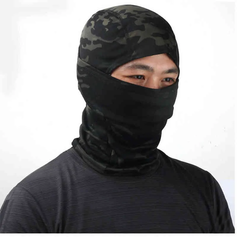 Taktik Kamuflaj Balaclava Tam Yüz Maskesi Wargame Ordu Avcılık Bisiklet Spor Kap Askeri Multicam CP Yüz Eşarp Bandana Y1229