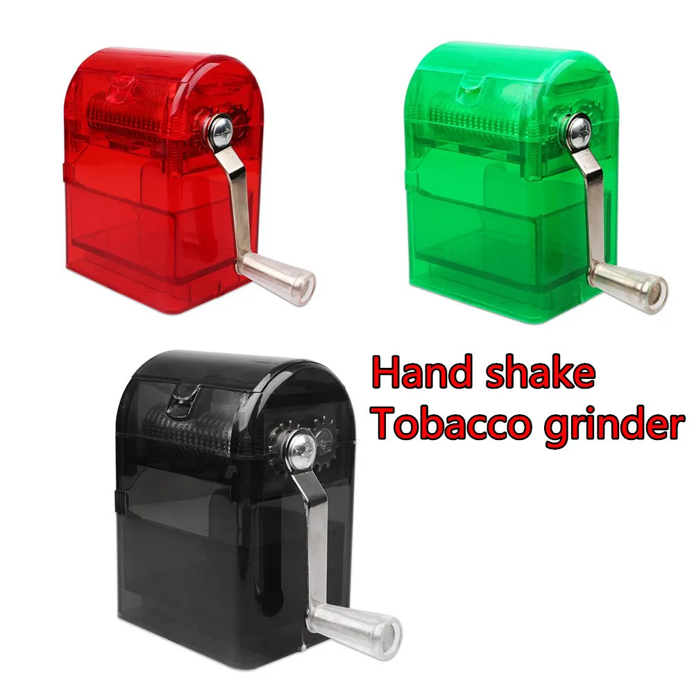 Mühlen Handkurbel Crusher Tabakschneider Grinder Hand Muller Shredder Smoking Case Fleischwolf u71101 T200323213f