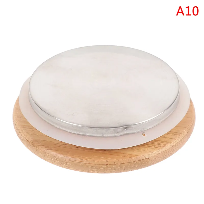 Bamboo Lids Reusable Mason Jar Canning Caps Non Leakage Silicone Sealing Wooden Covers Drinking Jar Supplies