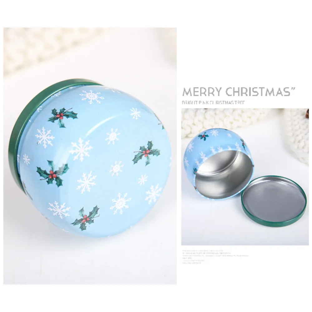 Christmas Candy Cans Tinplate Box Gift Storage Box Biscuit Jar Iron Can Christmas Cookie Gift Tins 2010061280753