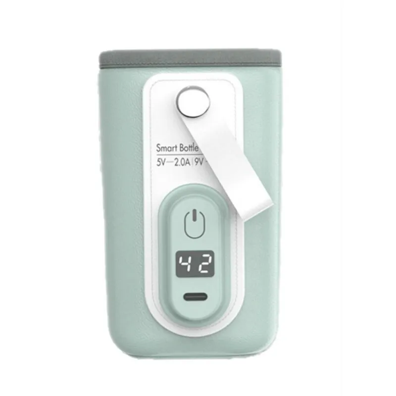 USB Opladen Flessenwarmer Tas Isolatie Cover Verwarming Fles voor Warm Water Baby Draagbare Baby Reisaccessoires 220311