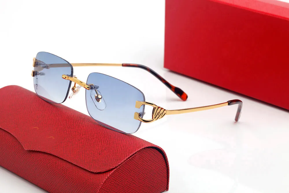 Projektant mody nad okularami okulary przeciwsłoneczne kobiety sportowe prowadzenie gogle złote bezszroży okulary spolaryzowane ochronę UV Square czerwony 316a