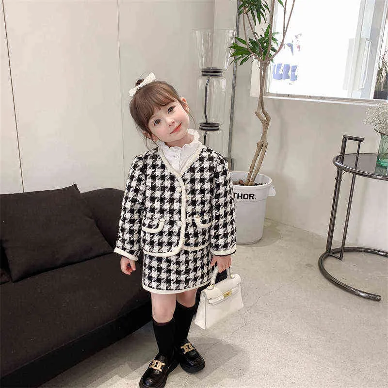 Mode Mädchen Kleidung Sets Kleinkind Kind Kausalen Outfits Klassische Party Geburtstag Urlaub für 1-8Ys 2021 Kinder tragen Anzug G220310