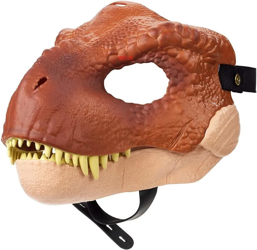 Party Masks World Mask med öppning Tyrannosaurus Rex Halloween Cosplay Costume Kids Carnival Props Full Head Helmet200H