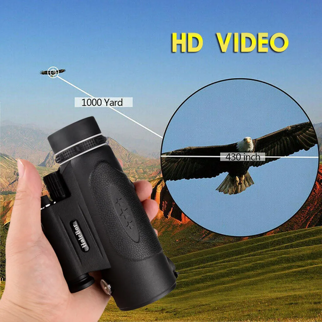 Telescopio portatile 100x90 Militare HD Binocolo zoom monoculare professionale Caccia notturna Ottica Scope Big Vision Telescopio 210319