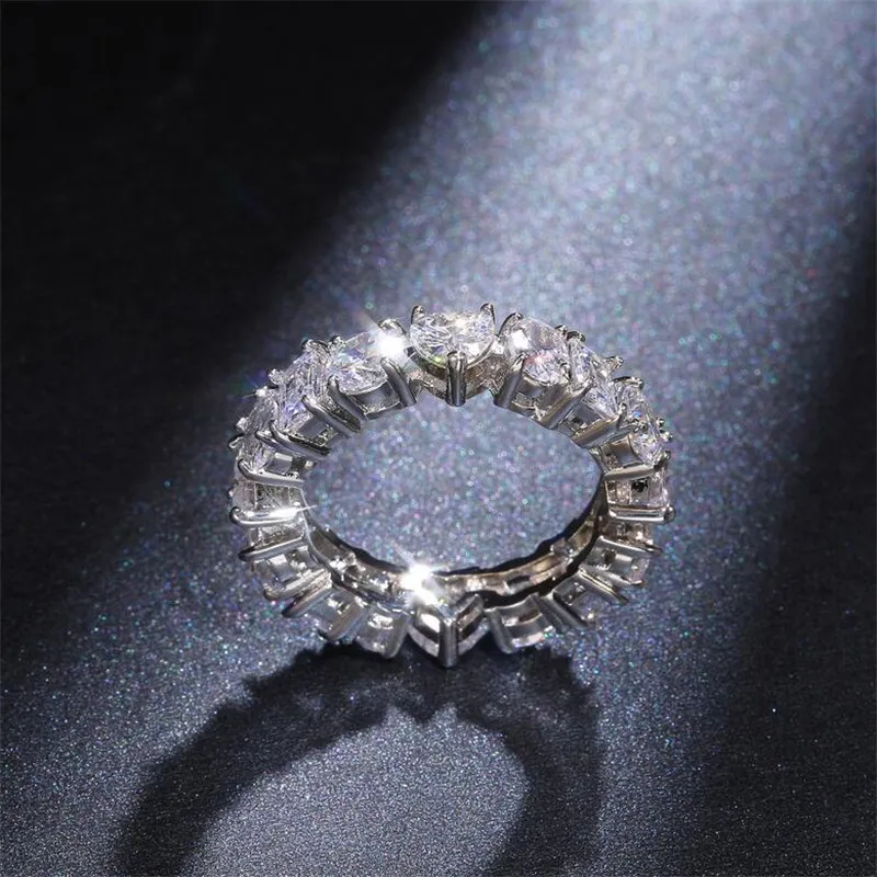 Choucong Brand New Dexule Gioielli in argento sterling 925 multi forma pietre preziose CZ diamante donne anello di fidanzamento di nozze Love285z