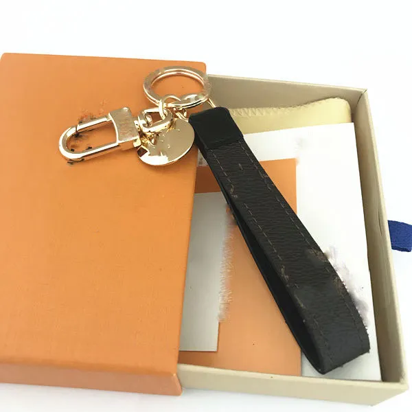 Porte-clés en cuir de haute qualité, accessoires de pendentif de sac classique à la mode avec boîte d'emballage 319s