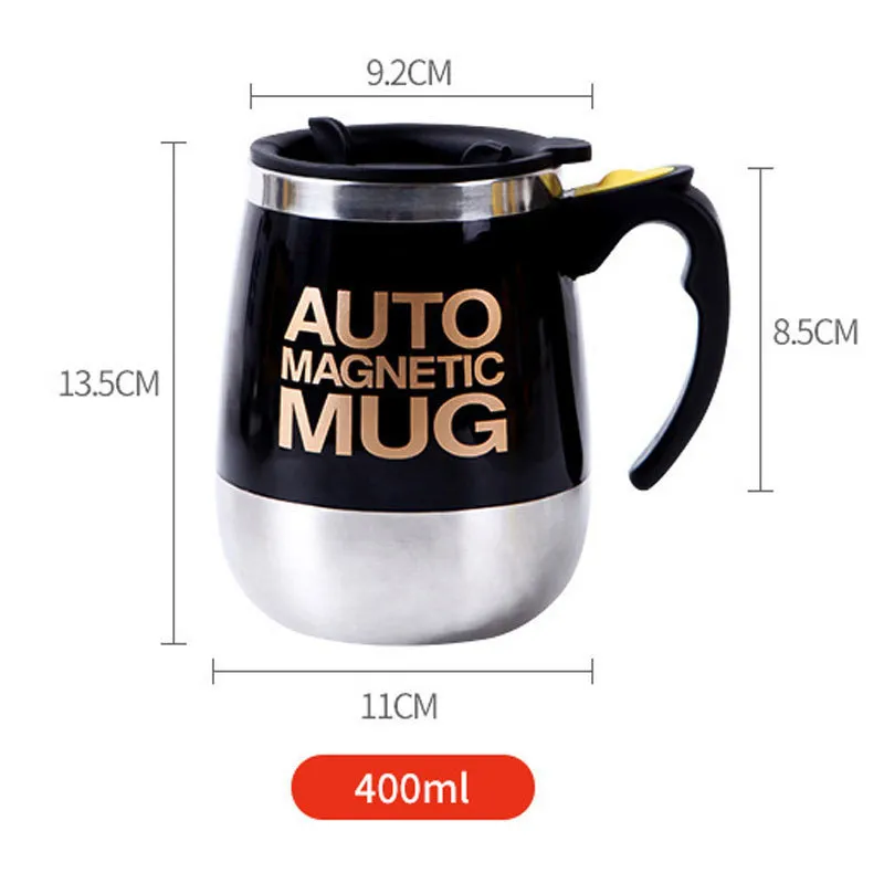 Tazas Coffee Mug Magnetyczne stal nierdzewna Magnetyczna samopomienianie automatyczne kubki Mleka Mleko Elektryczne leniwe inteligentne wytrząsarki kubek t20208a