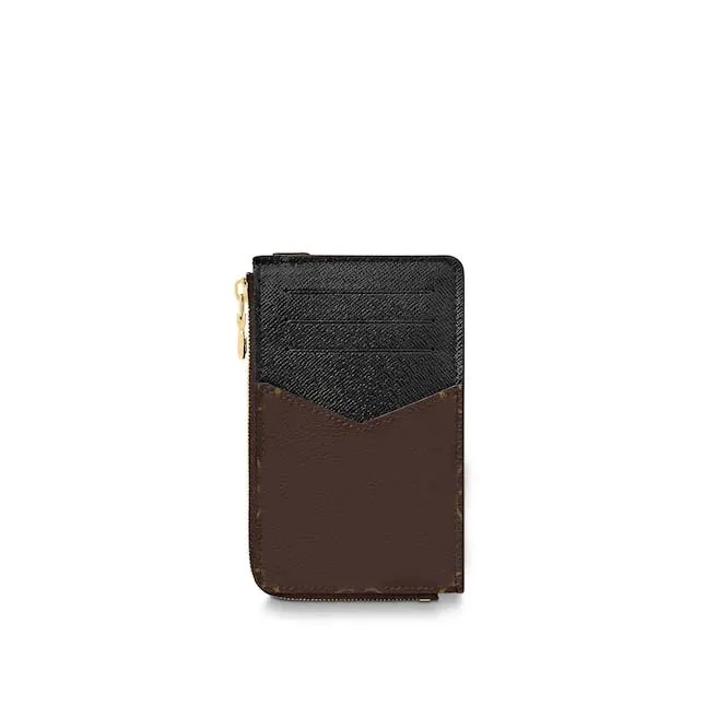 Portes de tarjeta de reverso de Recto Billetera para hombres de alta calidad con bolso con cremallera New Designer Women Small Wallet264e