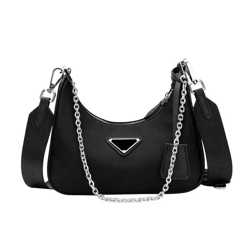 66% OFF trendy bags 2022 New Designer Handbags family in one same hobo underarm nylon chain One Messenger