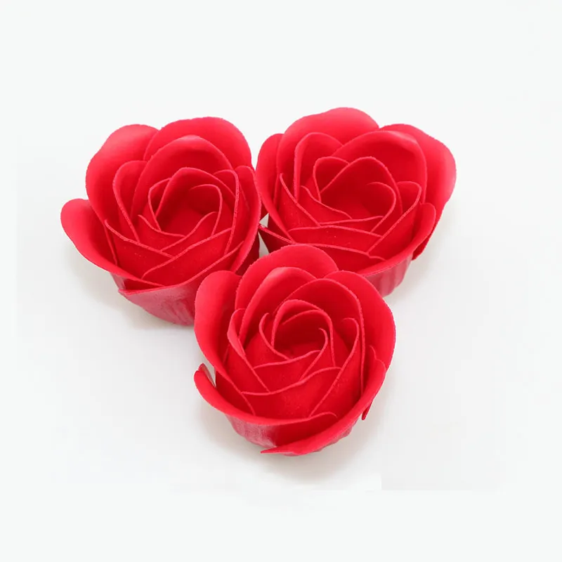 81 pièces/ensemble mélange de couleurs bricolage cadeaux créatifs savon Rose tête de fleur sans support décor de fête à la maison pour le mariage cadeau de la saint-valentin 220311