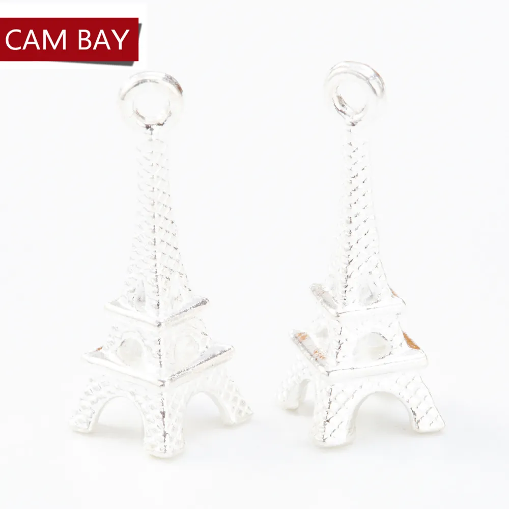 200 pçs antigo liga torre eiffel encantos pingentes de metal caber pulseira colar jóias fazendo diy artesanato acessórios273s