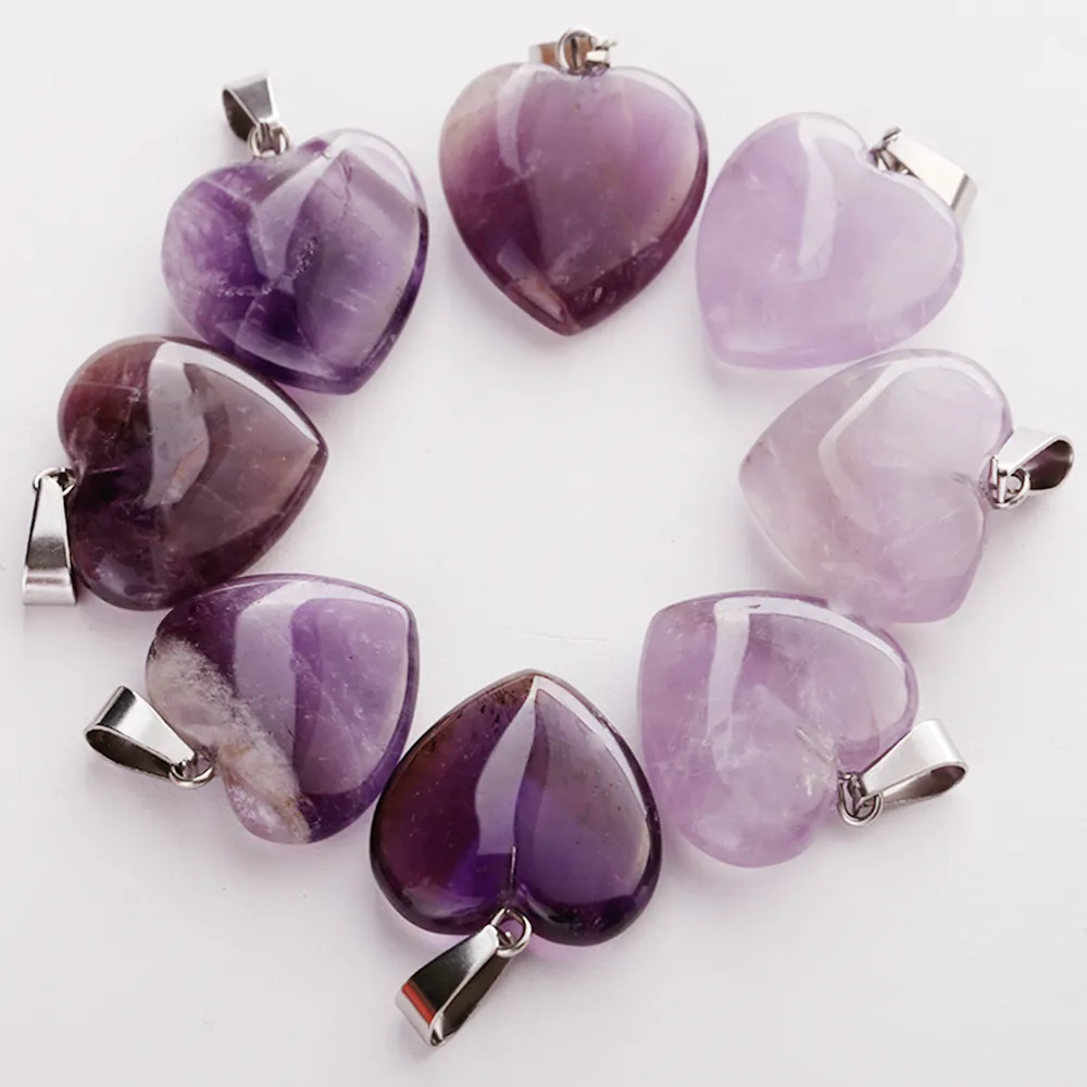 Wholesale Fashion Natural Amethysts Stone Different Shape Beads Pendants DIY Jewelry Making for Women Free Shiping Q1113