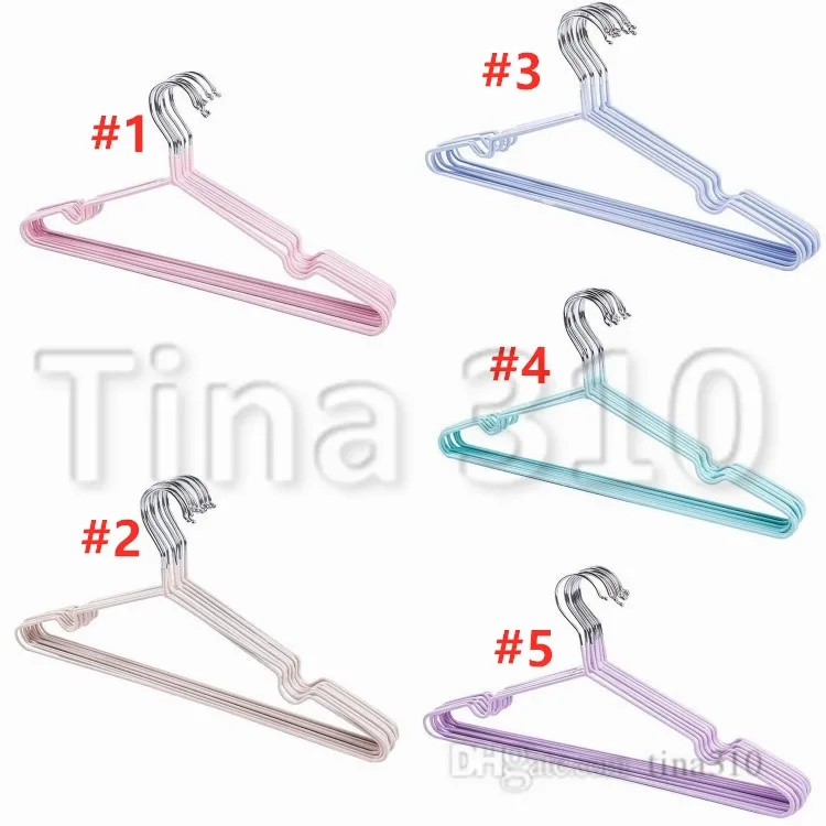 Home Metal Hanger Windproof Anti-skid Clothes Hanging Waterproof Clothes Rack No Trace Clothing Support Durable Thicken Hanger Rack T500433