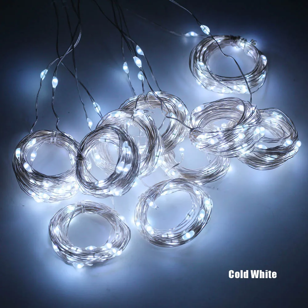 LED USB fée guirlande lampe rideau année décorations de Noël pour la maison navidad décorations d'arbre natal Y201020