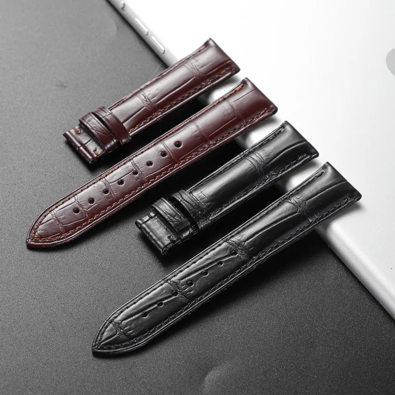 Top Quality Wholesale Genuine Nile Crocodile Leather Watch Band Spot Factory Direct Delivery Alligator Skin 14-24mm