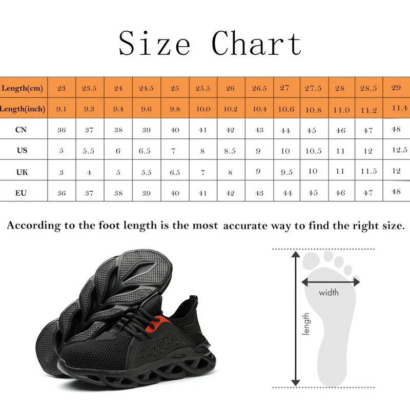 Erkekler için Sıcak İş Güvenliği Boot Anti Smashing Construction Güvenlik Ayakkabıları Çelik Toe Cap Yok Edilemez Spor Ayakkabıları 201223