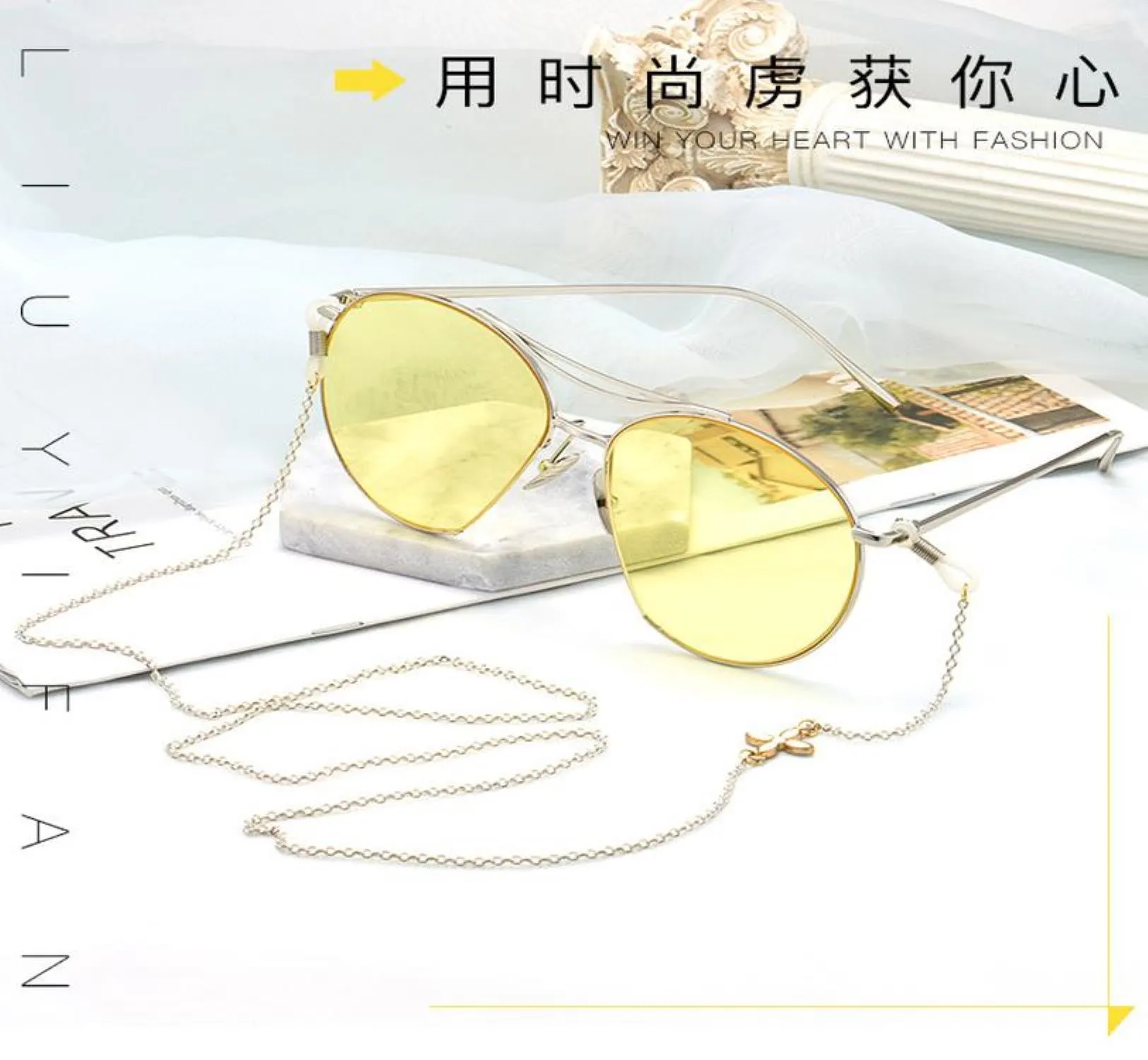 Korean Chic Women Retro Glasses Chain Sunglasses Neck String Cord Retainer Strap Eyeglasses Chains Flower Eyewear Lanyard Holder H jllFQW