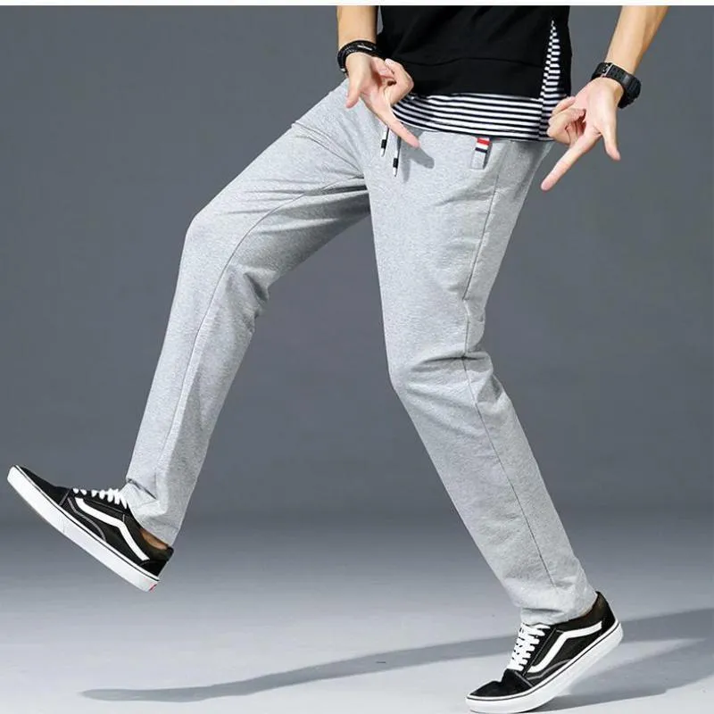 Mężczyźni Casual Stretch Fitness Sportswear Dress Dets Regular Fit Splupy Spodnie Spodnie Gyms Spodnie Męskie Joggers 8XL 220311