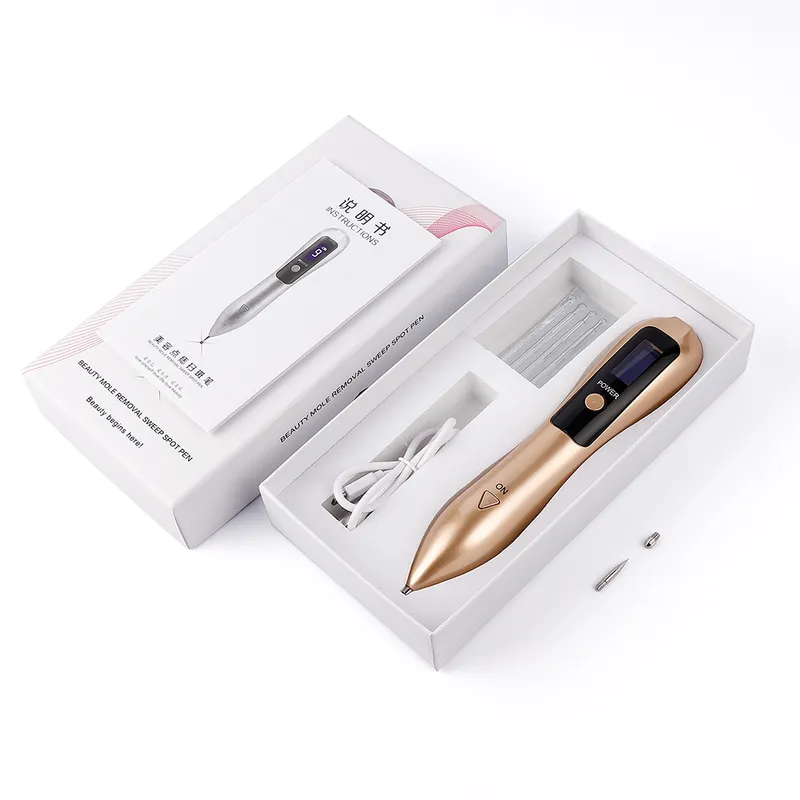 Stylo Laser LCD LCD, Machine Rechargeable pour enlever les tatouages, les grains de beauté, les taches de rousseur, les verrues et les taches foncées, soins du visage, 26