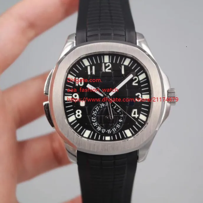 Top montre de haute qualité 42mm Aquanaut 5164 5164R-001 en acier inoxydable Asie Transparent mécanique automatique montre pour homme montres 4 Sty282U