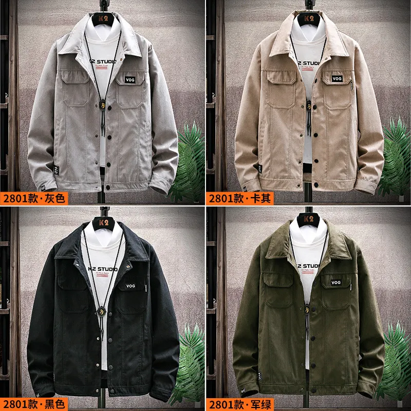 Outillage de printemps manteau pour hommes fonction de la période de printemps et d'automne et l'édition han de la mode masculine cowboy 201124