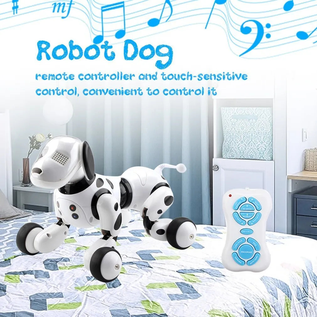 Robot Dog Electronic Pet Intelligent Dog Robot Toy 2. Smart Wireless Talking Remote Control Regalo bambini il compleanno LJ201105