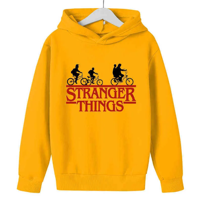 Boys Hoodie Kids Clothes Funny Stranger Things Hoodies For Teen Girls 4-13y Baby Sweatshirt Children's Clothing 220209