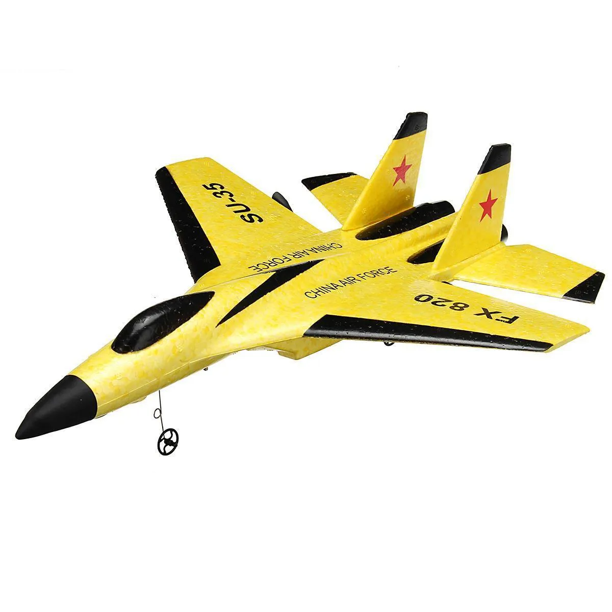 Rc plan jouet epp artisan mousse électrique extérieur RTF Radio télécommande SU35 Tail Pusher Quadcopter Glider Airplane Modèle pour garçon y2107257