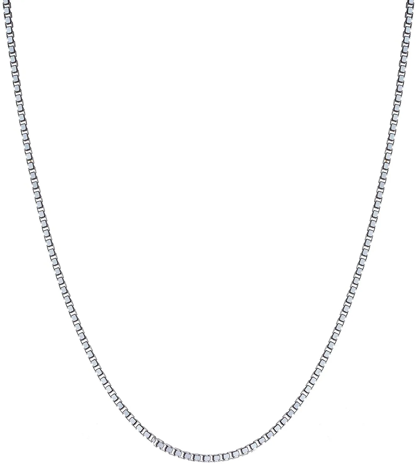 Boîte de collier en argent sterling 100, 100 pièces, 4mm, 925 pièces, chaînes à maillons, bijoux 16 18 20 22 24 26 28 30 8 tailles au choix 2987