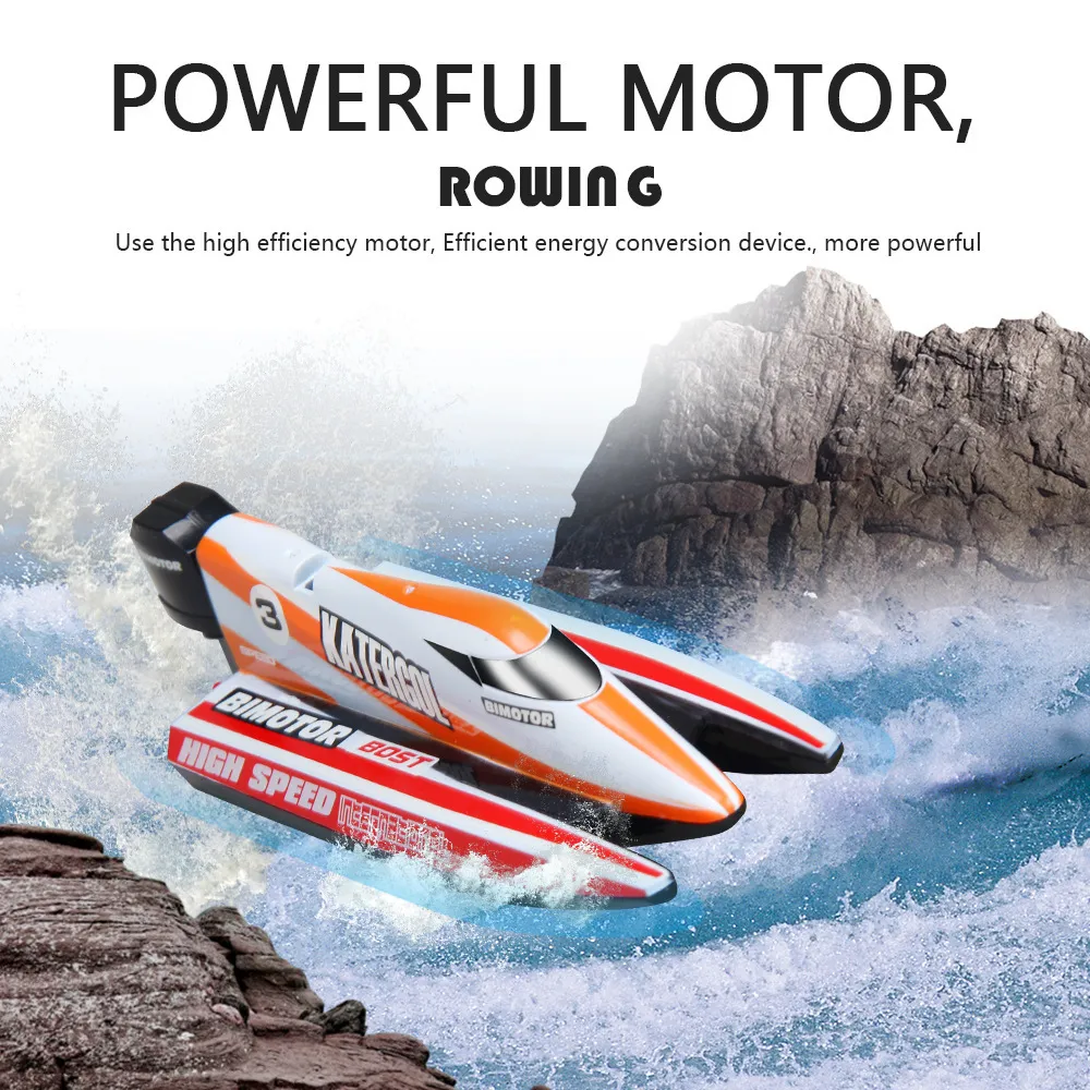 hot Mini Cool Model Remote Control Boat 3313M F1 Rowing Fit for Out Door Indoor Playing YH-66 201204