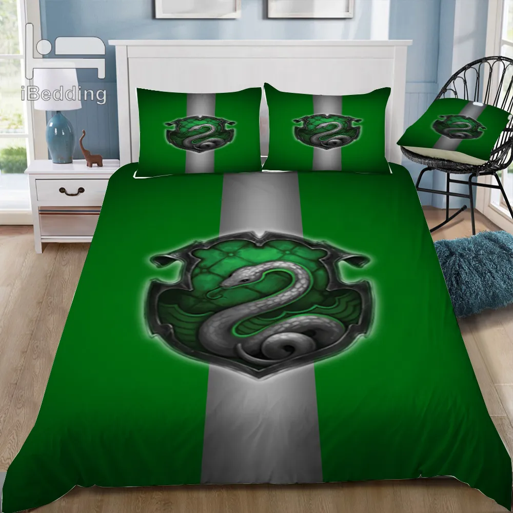 Hot Cartoon Potter Movie Classic 3D Bedding Set Printed Duvet Cover Set Twin Full Queen King Size Dropshipping 201209