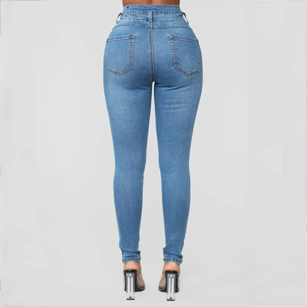 Nouveaux arrivants Mode Hot Femmes Lady Denim Pantalon Skinny Taille haute Stretch Jeans Slim Crayon Jeans Femmes Casual Jeans # 3 201223